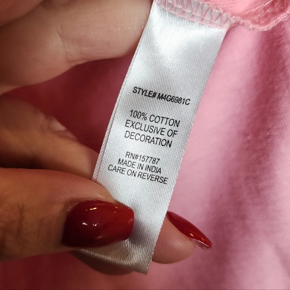 NWT Inner Circle 100% Cotton Pink Smocked Eyelet Sleeveless Top Size XL - Picture 15 of 15